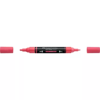 Akril marker kétvégű MULTIMARK 124 Faber-Castell vörös 
