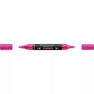 Akril marker kétvégű MULTIMARK 125 Faber-Castell fukszia 