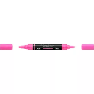 Akril marker kétvégű MULTIMARK 329 Faber-Castell pink 