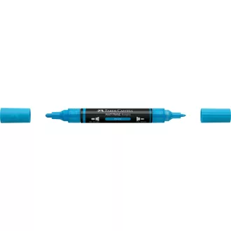   Akril marker kétvégű MULTIMARK 448 Faber-Castell azúrkék 