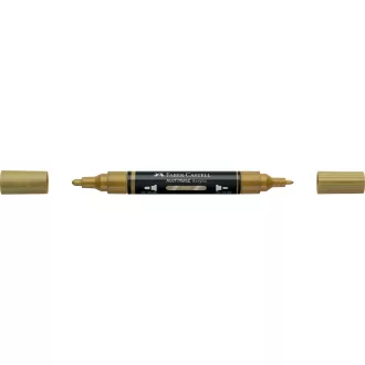 Akril marker kétvégű MULTIMARK 250 Faber-Castell arany 