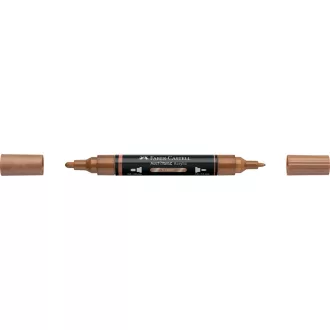 Akril marker kétvégű MULTIMARK 252 Faber-Castell réz 