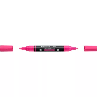   Akril marker kétvégű MULTIMARK 253 Faber-Castell neon rózsaszín