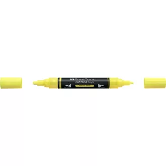   Akril marker kétvégű MULTIMARK 256 Faber-Castell neon sárga