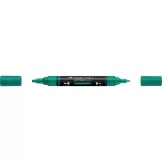   Akril marker kétvégű MULTIMARK 358 Faber-Castell smaragdzöld 