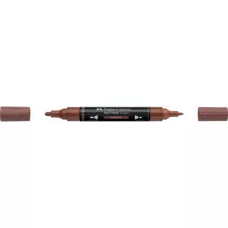  Akril marker kétvégű MULTIMARK 378 Faber-Castell gesztenyebarna 