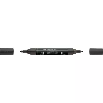   Akril marker kétvégű MULTIMARK 299 Faber-Castell fényes fekete