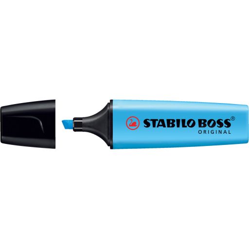 Szövegkiemelő 2-5mm, vágott hegyű, STABILO Boss original kék