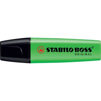   Szövegkiemelő 2-5mm, vágott hegyű, STABILO Boss original zöld