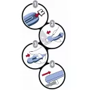 Iratcsíptető fűzőgép + kapocs Ico Magic clipper