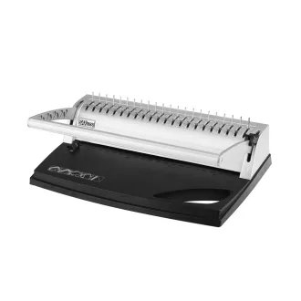   Spirálozógép, műanyag spirálkötéshez, 120lap, lyukasztás 8lap, Sax 888