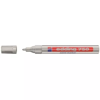 Lakkmarker 2-4mm, kerek Edding 750 ezüst