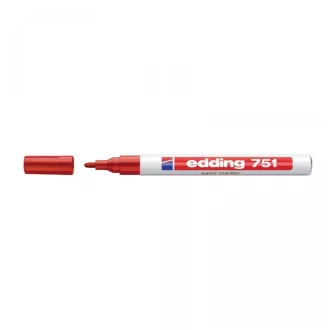 Lakkmarker 1-2mm, kerek Edding 751 piros