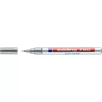 Lakkmarker 0,8mm, kerek Edding 780 ezüst