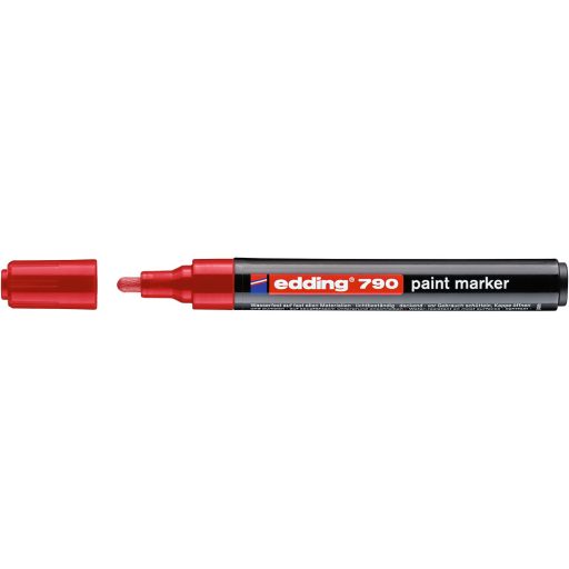 Lakkmarker 2-3mm, kerek Edding 790 piros