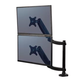   Monitortartó kar, két monitorhoz, Fellowes® Platinum Series Dual Stacking, fekete