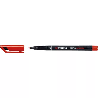 Alkoholos marker 0,4mm, STABILO OHPen S piros