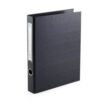   Gyűrűskönyv A4, 3,5cm, 4 gyűrűs PP/PP Bluering® Prémium fekete