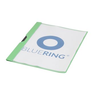  Gyorsfűző klip mappa A4, műanyag 30laphoz fém klippes Bluering® zöld