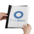 Gyorsfűző klip mappa A4, műanyag 60laphoz fém klippes Bluering® fekete