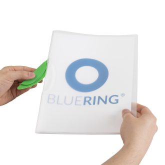   Gyorsfűző klip mappa A4, műanyag 30laphoz műanyag klippes Bluering® zöld