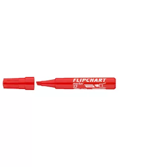 Flipchart marker vízbázisú 1-4mm, vágott Artip 12 piros