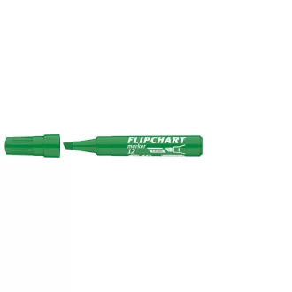 Flipchart marker vízbázisú 1-4mm, vágott Artip 12 zöld