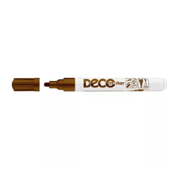 Lakkmarker, decomarker 2-4mm, kerek Ico barna