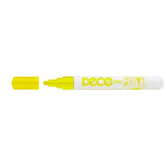 Lakkmarker, decomarker 2-4mm, kerek Ico sárga