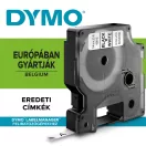Feliratozógép szalag Dymo D1 S0720780/43613 6mmx7m, ORIGINAL, fekete/fehér
