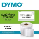 Etikett Dymo LW nyomtatóhoz eltávolítható 32x57mm, 1000 db etikett/doboz, Original, fehér