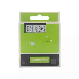   Feliratozógép szalag kompatibilis Dymo D1 S0720530/45013 12mmx7m ECO fekete/fehér