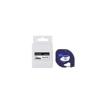   Feliratozógép szalag kompatibilis Dymo S0721510/59421 12mmx4m ECO fekete/fehér
