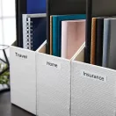 Feliratozógép szalag tartós poliészter Dymo D1 S0718060/16959 12mmx5,5m, ORIGINAL, fekete/fehér 