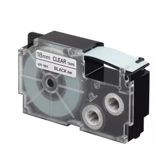   Feliratozógép szalag XR-18X1 18mmx8m Casio víztiszta/fekete