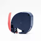 Feliratozógép szalag kompatibilis Dymo Letratag S0721630/59424 12mmx4m ECO piros