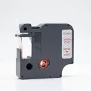 Feliratozógép szalag kompatibilis Dymo D1 S0720520/45012 12mmx7m ECO piros/víztiszta