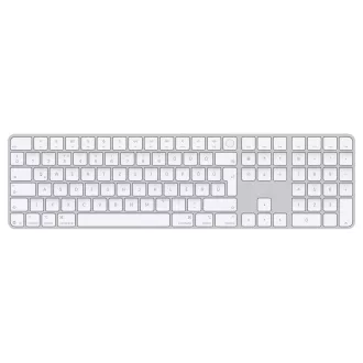  Billentyűzet APPLE MAGIC KEYBOARD bluetooth (QWERTZ, magyar nyelvű, Touch ID, számbillentyűzet) fehér