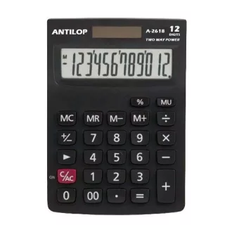   Számológép asztali 12 számjegy nagy, döntött kijelző Antilop A-2618