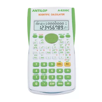   Számológép tudományos 240 funkciós zöld Antilop A-8200C