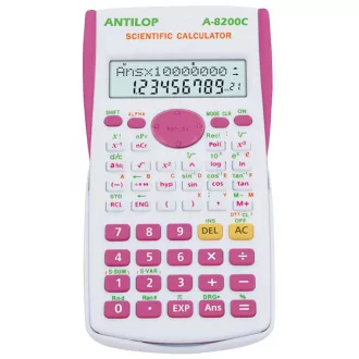 Számológép tudományos 240 funkciós pink Antilop A-8200C