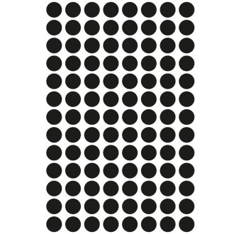   Etikett címke, o8mm, jelölésre, 104 címke/ív, 4 ív/doboz, Avery fekete