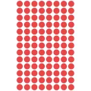 Etikett címke, o8mm, jelölésre, 4 ív/doboz, Avery piros