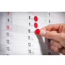 Etikett címke, o18mm, jelölésre, 5 klf. szín 24 címke/ív, 4 ív/doboz, Avery vegyes