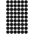 Etikett címke, o12mm, jelölésre, 54 címke/ív, 5 ív/doboz, Avery fekete