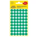 Etikett címke, o12mm, jelölésre, 54 címke/ív, 5 ív/doboz, Avery zöld