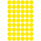 Etikett címke, o12mm, jelölésre, 54 címke/ív, 5 ív/doboz, Avery sárga