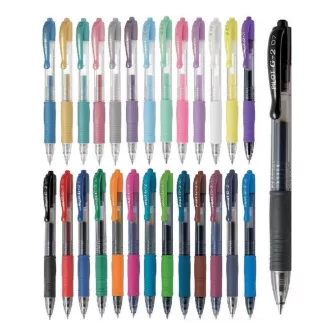 Zseléstoll 0,5mm, nyomógombos Pilot G-2, írásszín piros