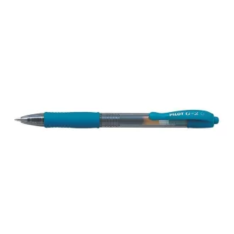   Zseléstoll 0,7mm, nyomógombos Pilot G-2, írásszín türkiz