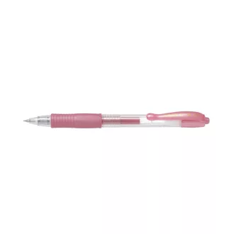   Zseléstoll 0,7mm, nyomógombos Pilot G-2, írásszín metál rózsaszín